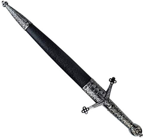 CAMELOT Pugnale Claymore Medievale Color Argento
