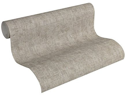A.S. Création Vliestapete Greenery Tapete Uni Vintage Optik 10,05 m x 0,53 m braun metallic Made in Germany 322616 32261-6