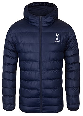 Tottenham Hotspur Mens Jacket Hooded Winter Quilted Official Football Gift