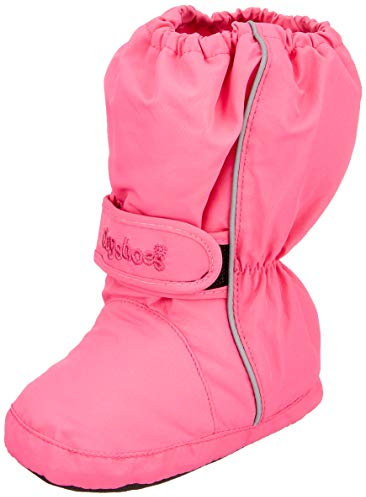 Playshoes Kinder Thermo-Bootie, warm gefütterte Krabbel-Schuhe für Jungen und Mädchen, mit Playshoes-Motiv gestickt