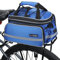 Selighting Waterproof Bicycle Pannier Rack Bag Waterproof Rear Storage Bag for Cycling MTB Sport Travel with Cover (Blue)