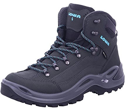 LOWA W Renegade GTX Mid S-leisten Grau - Gore-Tex Wasserdichter komfortabler Damen Gore-Tex Multifunktionsschuh, Größ