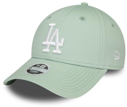 New Era LA Gorra de béisbol para Mujeres niñas Los Angeles Dodgers MLB béisbol Strapback Visera Curva Verde Menta