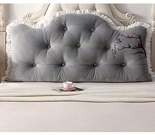 YZJJ Cushy Bed Pillow Bolster Großes Kopfteil Lesen Rückenpolster für Schlafsofa Tagesbett Gepolsterte Kissen Langes Kissen