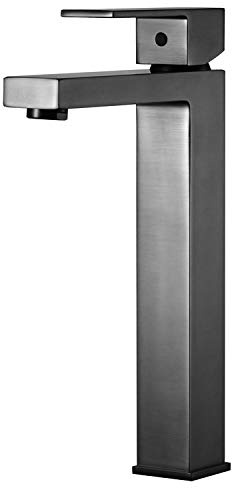 StoneArt Waschtischarmatur Wasserhahn Bad Einhebel-Mischbatterie Badarmatur Waschbecken Badezimmer Lecco 938229 graphit, 28,8cm, matt
