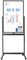 maxtek Mobiles Whiteboard, 100 x 60 cm Doppelseitiges Whiteboard mit Ständer, Magnetische, Aluminiumrahmen - mit Stifte, Schwämme, Magnete​