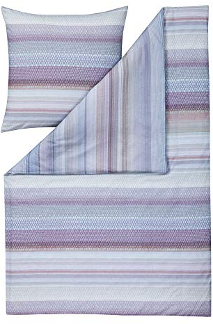 ESTELLA Feinflanell Bettwäsche Diamond hellblau 1 Bettbezug 200 x 220 cm + 2 Kissenbezüge 80 x 80 cm