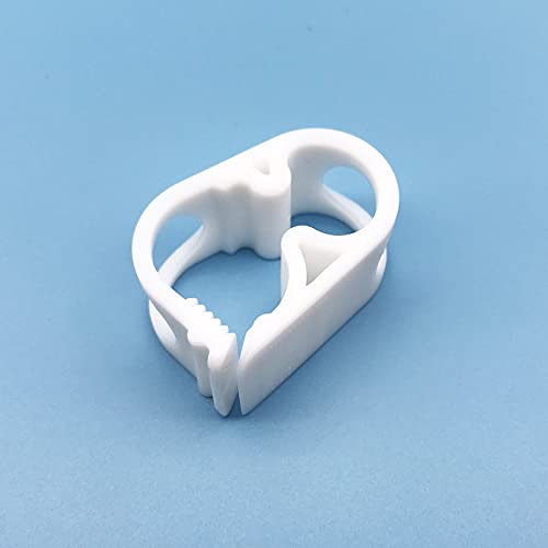 50PCS High Temperature Resistant PBT Plastic Tubing Clips Durable Flow Control Hose Clamp 6-12mm/0.236-0.472 in Tube Laboratory Pinch Valve Syphon Pipe Holder