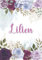 Lilien: Notizbuch A5 | Personalisierter vorname Lilien | Geburtstagsgeschenk für Frau, Mutter, Schwester, Tochter | Design: Blumendekoration | 120 Seiten liniert, Kleinformat A5 (14,8 x 21 cm)