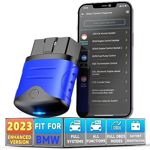 AUTOPHIX 3910 Bluetooth OBD2 Scanner Fit for BMW All System Diagnostic Scan Tool with Battery Registration Service EPB CBS ETC Reset Battery Check Code Reader for iPhone iPad Android【2024 New Version】