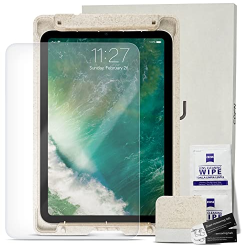 ZUGU CASE Screen Protector for iPad Mini 6th Generation - Tempered Glass Scratch-Resistant Film - Fingerprint & Smudge-Resistant Protector - Includes Biodegradable Installation Guide