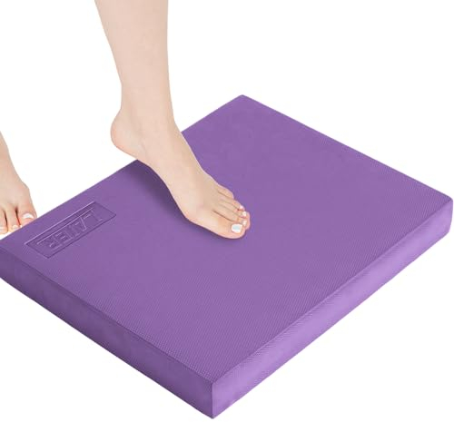 LaiEr Balance pad.Yogamatte TrainerFoam Balance Matte für Stabilitätsübungen, Krafttraining, Gym Übung, Verbessert Balance, Koordination, Gleichgewicht und Muskelkraft (50cmX40cmX6mm)