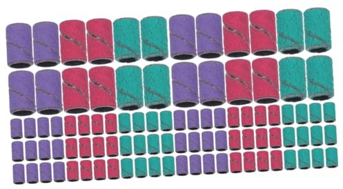 FOMIYES Fine Nail Sanding Bands for Nail Drill Mandrel Bit Sandpaper Polishing Bands for Manicure Grit