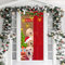 DHRUTI Decoraciones de Puerta de Navidad, Decoración de Cubierta de Puerta de Navidad,Bandera de Fondo Foto Navidad para Decoraciones de Fiesta de Navidad y Nuevo Año,185x90cm (Perro)