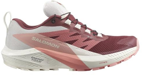 Salomon Sense Ride 5 GTX Damen Outdoor Schuhe, Syrah/Vanilla Ice/Peach Amber, 36 EU