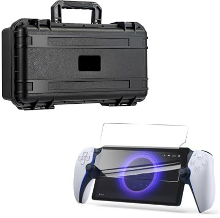 ZLiT Étui de transport rigide pour console de jeu portable Sony Playstation 5 Portal, Noir, Étui PS5 PlayStation Portal