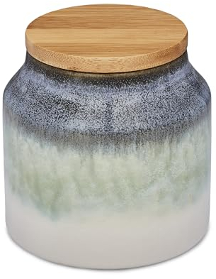 Cooksmart Ceramic Canister | Tea & Sugar Canisters For All Kitchens | Coffee & Tea Storage Jars With Modern Designs