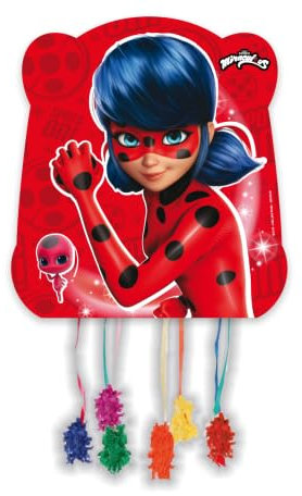 BeenSmile, Pinata Basic Ladybug, Partyzubehör, Pinata zum Befüllen mit Spielzeug oder Leckereien, Dekoration für Kinderpartys, Geburtstage und Feiern