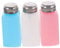 Ipetboom 3Pcs Push Down Alcohol Press Dispenser Bottles Liquid Pump for Nail Polish Remover Portable Empty Press Bottle for Cosmetic Storage and Travel