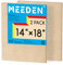 MEEDEN Unfinished Wood Canvas Board: 1-1/2 Deep 14x18” Wooden Canvas Panel Pack of 2 - Blank Cradled Wood Art Board for Painting