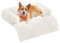 Feandrea FluffyHug Hundebett Plüsch, Hundedecke Sofa, Sofaschutz Hund, Hundekissen, Größe L, für mittelgroße Hunde, 95 x 85 x 16 cm, wolkenweiß PGW222W01