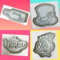 EverythingForCakes Alice in Wonderland Themed Cookie Cutter Set of 4