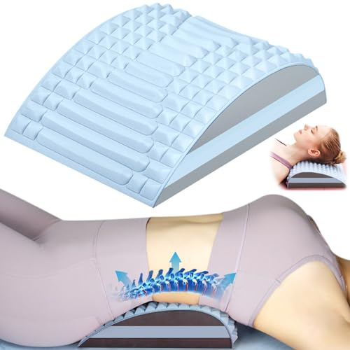 BINYI Align Rückenstrecker Kissen Neck Shape Neckcrack Nacken und Rückenstrecker Nackenstrecker 2 in 1 Rückenstützkissen Refresh - Neck & Back Stretcher Lendenwirbelkissen Rückendehner Orthopädischer
