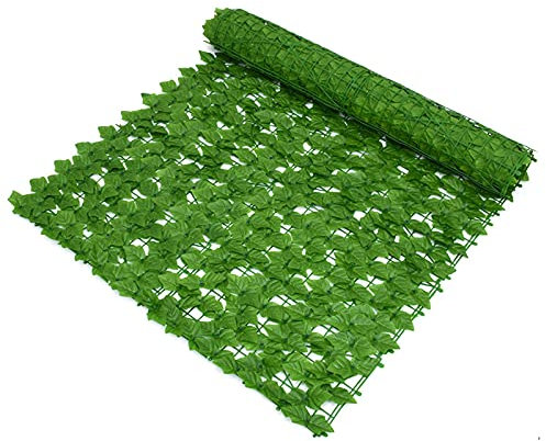 FUNEAER Künstliche Efeu Garten Sichtschutz,Künstlicher Efeu-Blatt-Sichtschutzzaun UV-beständig geschützte Sichtschutzwand Landschaftsgestaltung Sichtschutz Gartenzaun(Color:H,Size:1x0.5m)