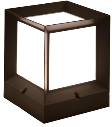 Außenbereich Pfostenleuchten Wasserdichte Säulenleuchte for den Außenbereich Modernes Aluminium Post Cap Licht Zaun Deck Landschaft Außen Säule Lampe for flache Oberfläche Patio Garten(Size:32.5*39cm)