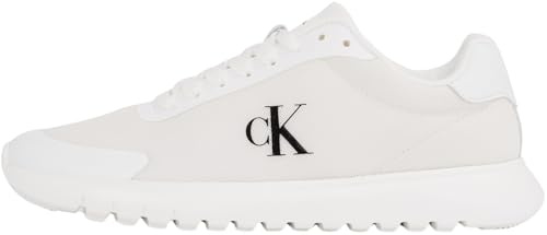 Calvin Klein Damen Runner Sneaker Eva Mesh Sportlich, Weiß (Triple Bright White), 38