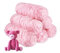 YINVA Chenille Wolle zum Häkeln 600g(6pcs×100g) Chenille Wolle Flauschige Wolle Velvet Weiche Plüschwolle Häkelwolle für Anfänger Dicke Wolle Zum Stricken-Rosa