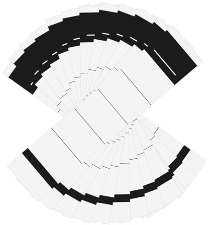 Lot de 100 Classeur Levier 3.6 x 19 cm, Étiquettes Auto-Adhésives pour Classeur à Levier, Étiquettes de Classification Rapide pour Classeur à Levier