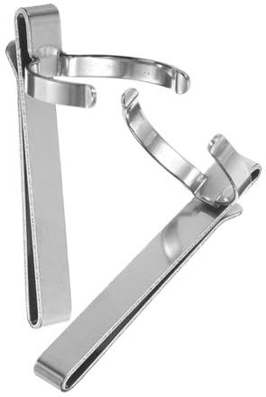 ULTECHNOVO 2pcs Metal Flashlight Clip Belt Holder Heavy Duty Torch for Duty Belt Police Accessories Light Clips for