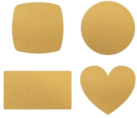 Muka 20Pcs Sublimation Blanks Fridge Magnets, Sublimation Magnet Blanks, Magnetic Refrigerator Magnets for Home Decor-Gold-Heart