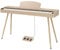 Bonnlo Digitalpiano mit 88 gewichteten Tasten, E-Piano mit 3-Pedal-Einheit für Anfänger, Klavier mit Ständer, 2 Bluetooth-Systeme, Naturholz