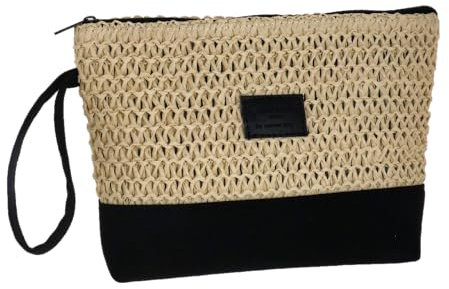 Camomilla Milano Busta Mare Donna, Pochette, Collezione Beach, Misura L, Colore Nero