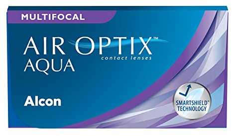 Air Optix Aqua Multifocal Monatslinsen weich, 6 Stück, BC 8.6 mm, DIA 14.2 mm, ADD LOW, -4,00 Dioptrien