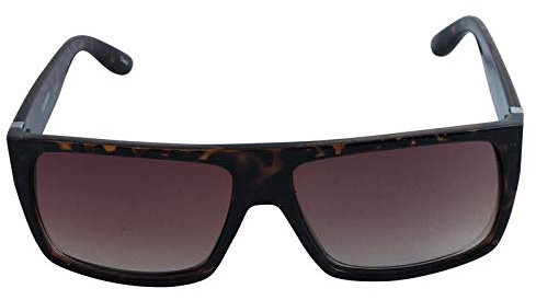 Freak Scene® Retro Sonnenbrille ° Rectangular Striped ° Farbe: braun/Gold