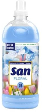 San – Weichspüler für Waschmaschine – Frische Blumen – 1.5 L