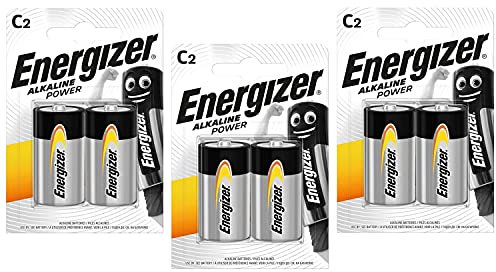 ENERGIZER-Lote de 2 Pilas alcalinas 12 Blisters C LR14 Power (C, 3) (C, 6)