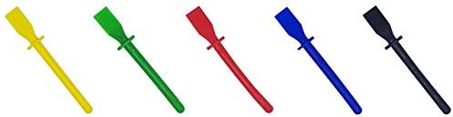 West - 11cm Bright Coloured Plastic PVA Glue Spreader Spatula Sticks - Multi Coloured - Pack of 5 - Perfect For Art And Craft For Kids - Glue Spreaders Kids - Glue Spatula Kids - Kid Craft