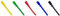 West - 11cm Bright Coloured Plastic PVA Glue Spreader Spatula Sticks - Multi Coloured - Pack of 5 - Perfect For Art And Craft For Kids - Glue Spreaders Kids - Glue Spatula Kids - Kid Craft