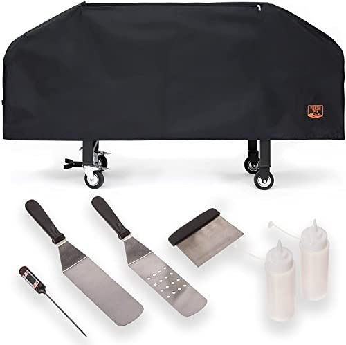 Yukon Glory™ Blackstone 36 Inch Premium Heavy Duty Hob Cover & 6 Piece Baking Tool Set, Complete Hob Accessories Kit