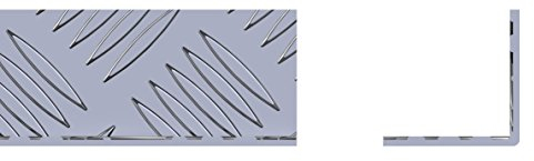 STORMGUARD 18AM037 Checker Internal Angle Profile Plates, Aluminium, 1000 x 40 x 40 x 2mm, Set of 2 Pieces