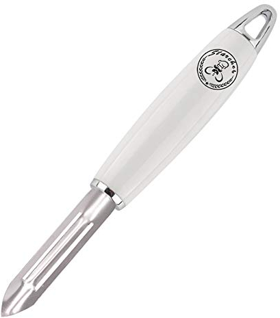 Starchef Straight Peeler Slicer,Vegetable Fruit Peeler Slicer,Ergonomic Handle,White