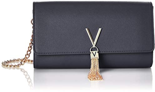 Valentino Bags Womens Divina Sa Pochette, Blau (Navy)