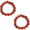 Petrichor 5 Mukhi Rudraksha Bead Bracelets (Pack of 2) Daily Fashion Wear