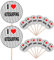 AK Giftshop I Love Kitesurfing - Party Food - Cake Cupcakes - Picks Sticks - Food Flags - Stand Up Decorations Toppers (14 Pack)