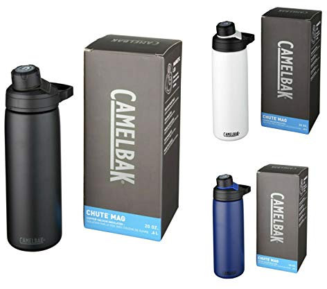 Schmalz CamelBak® Chute MAG Bouteille Isotherme Isotherme en cuivre avec Isolation en cuivre et Isolation en cuivre 600 ML, sans Gravure, Noir, 234 x 72 x 95 mm