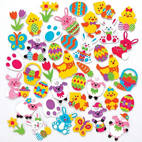 Baker Ross AX774 Schaumstoffaufkleber, Ostern, Basteln für Kinder, 200 Stück